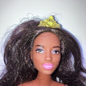 African American Barbie Doll with crown
